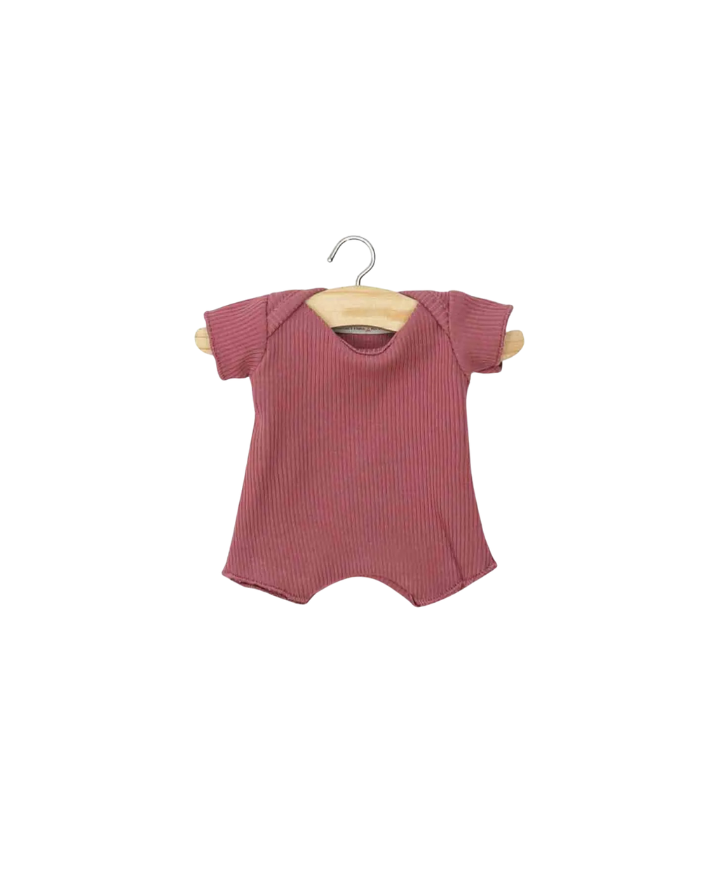 MINIKANE doll body shorty in framboise pink corduroy for 28 cm dolls by Citron Grenadine