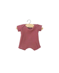 MINIKANE doll body shorty in framboise pink corduroy for 28 cm dolls by Citron Grenadine