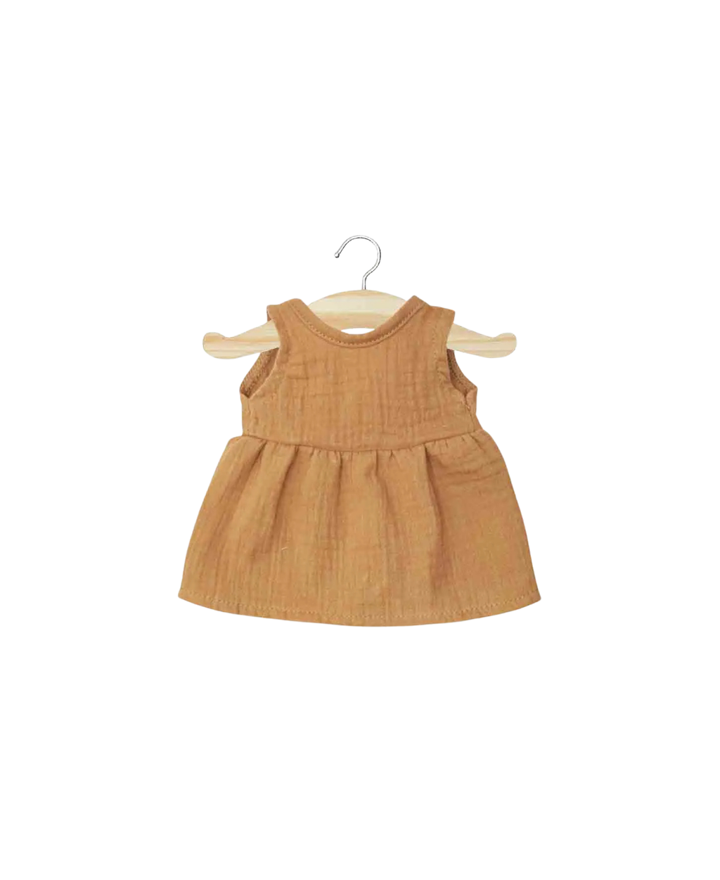 Robe caramel pour poupée Faustine 34 cm, accessoire pour poupées et figurines