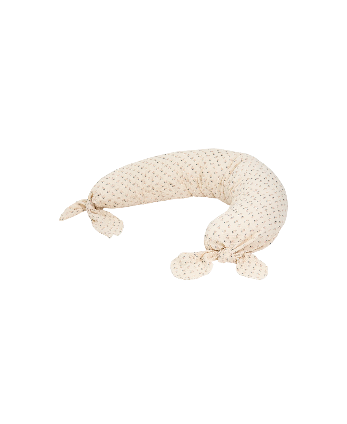 Coussin de maternité Nobodinoz Wabi Sabi Darling, crème à petits motifs, liens
