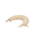 Coussin de maternité Nobodinoz Wabi Sabi, doré brun Sakura, motif floral beige avec nœuds