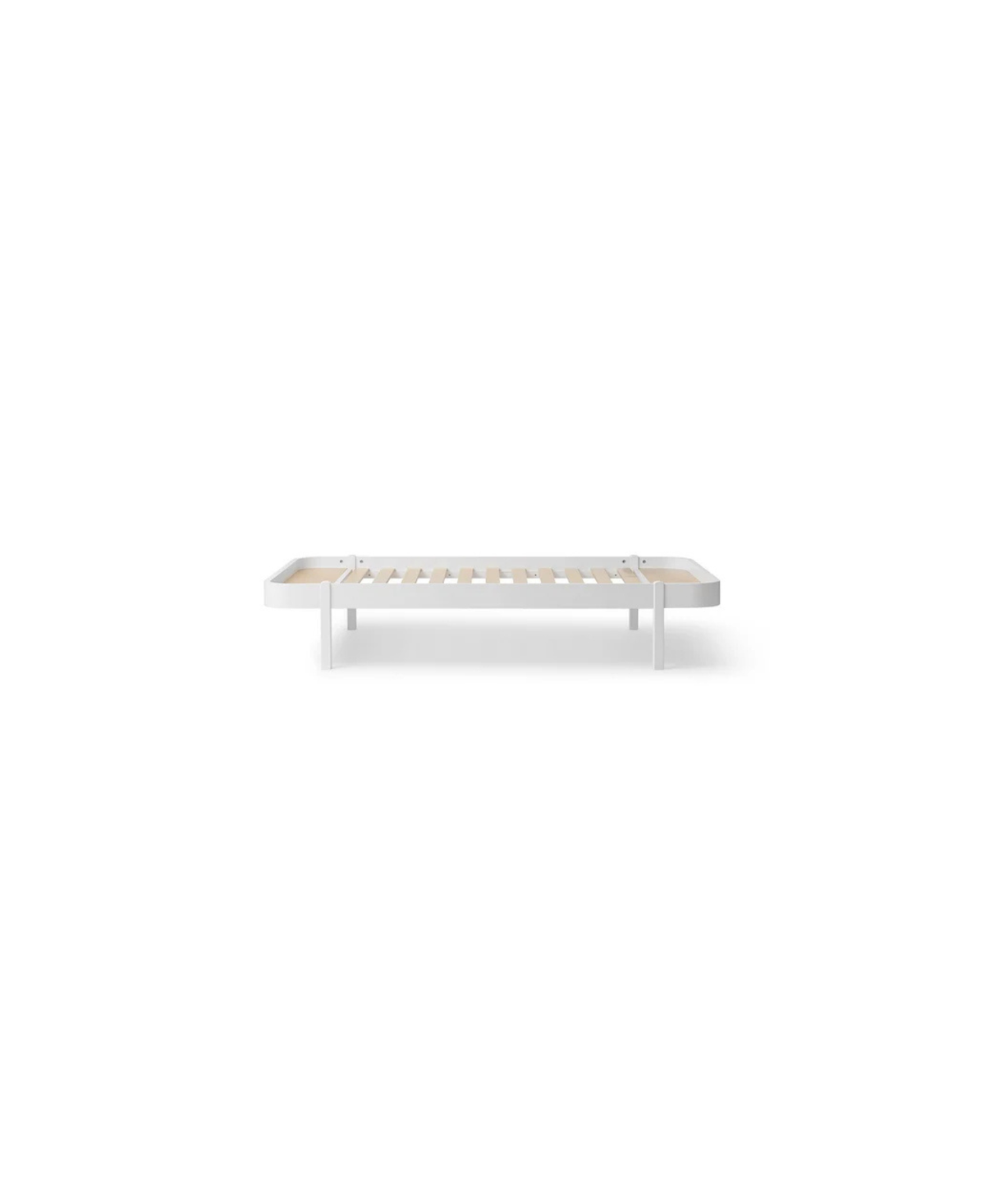 Oliver Furniture Wood white bed frame 120 cm with slatted base