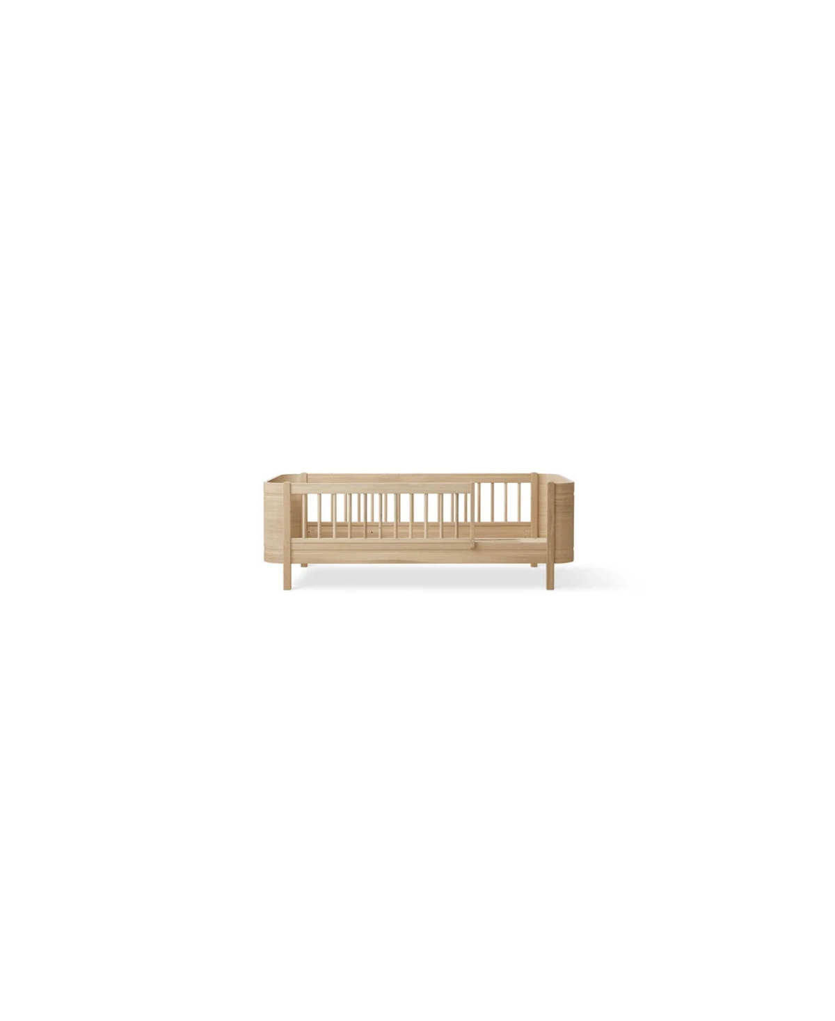 Lit junior en bois mini+ OLIVER FURNITURE WOOD, chêne naturel, pour tout-petits