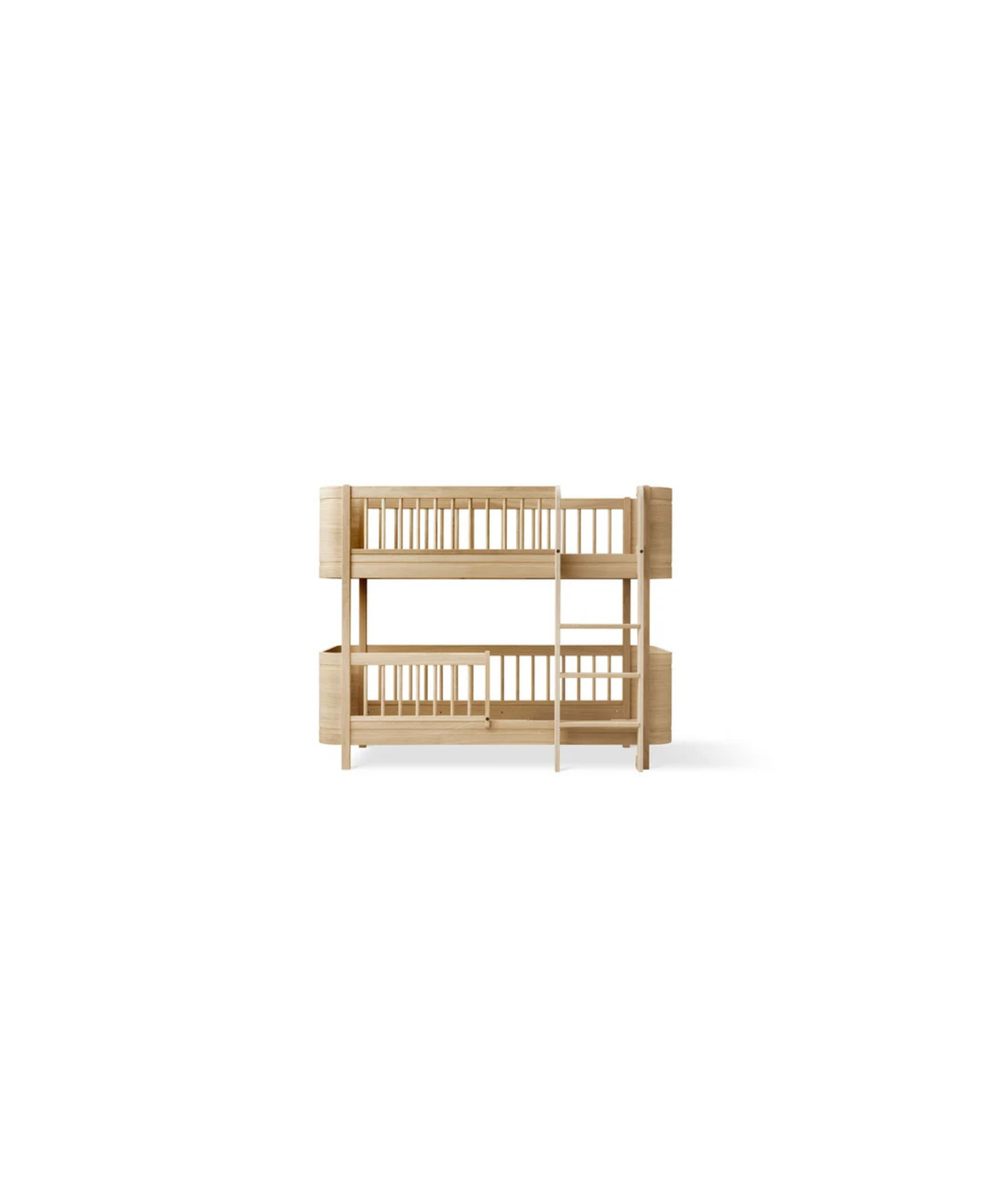 Lit superposé mi-haut en bois chêne Mini+ (041585) avec échelle