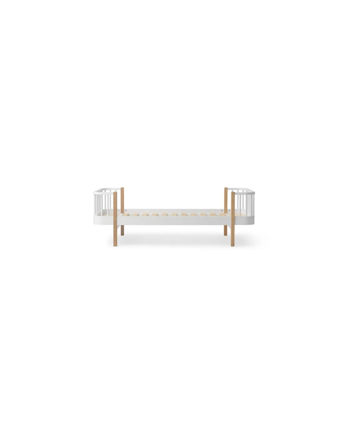 Lit plateforme Oliver Furniture Wood Lit Original en bois chêne et blanc