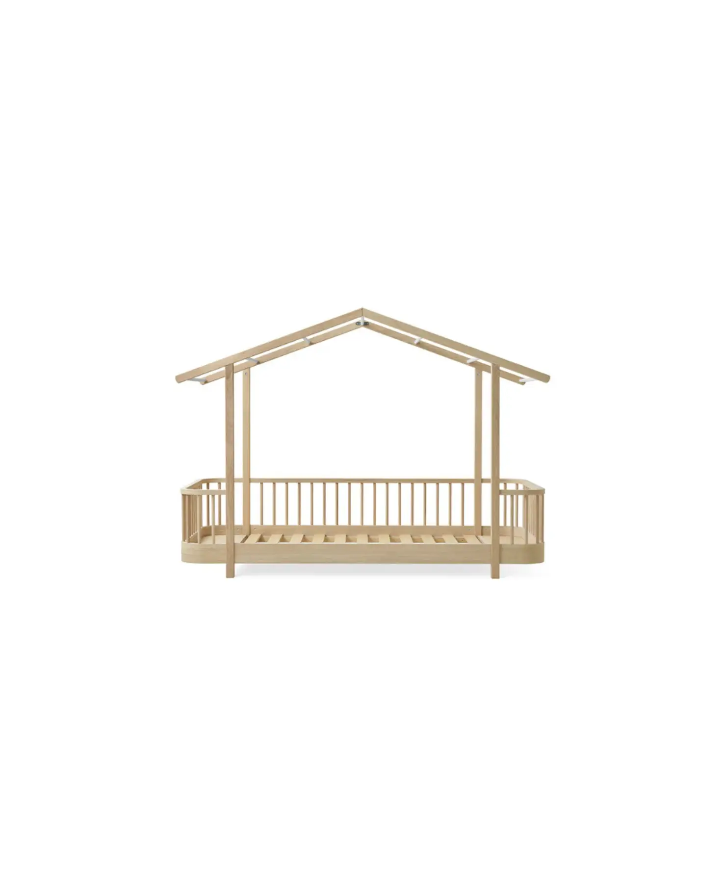 Lit cabane en bois original en chêne pour tout-petits, Oliver Furniture, Citron Grenadine