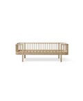 Lit banquette Oliver Furniture en bois chêne Original, cadre à barreaux et piètement simple