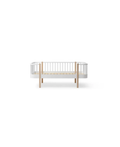 Lit banquette junior en bois Original blanc et chêne, Citron Grenadine