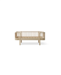 Lit banquette junior en bois Original chêne, cadre plateforme, Citron Grenadine