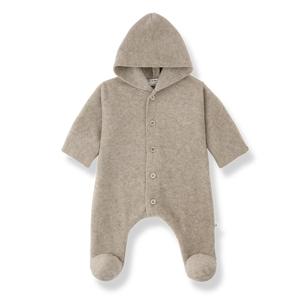 1+ IN THE FAMILY Biarritz combi polaire beige for babies by Citron Grenadine