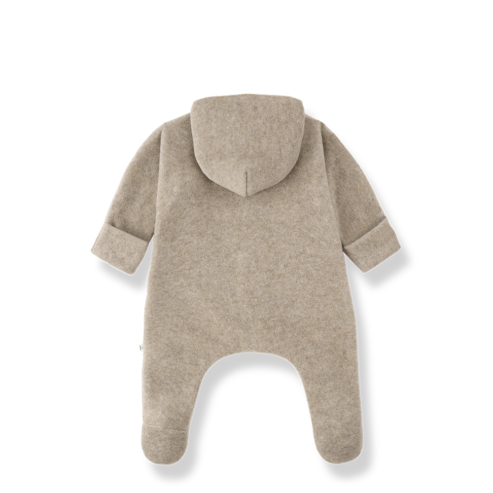 Combi polaire beige Biarritz pour bébé, 1+ In The Family, Citron Grenadine