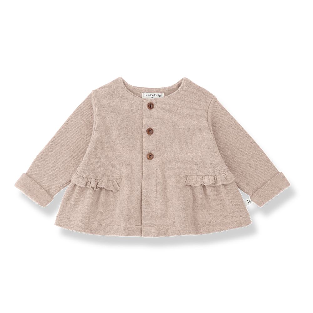 1+ IN THE FAMILY Cortina gilet / nude