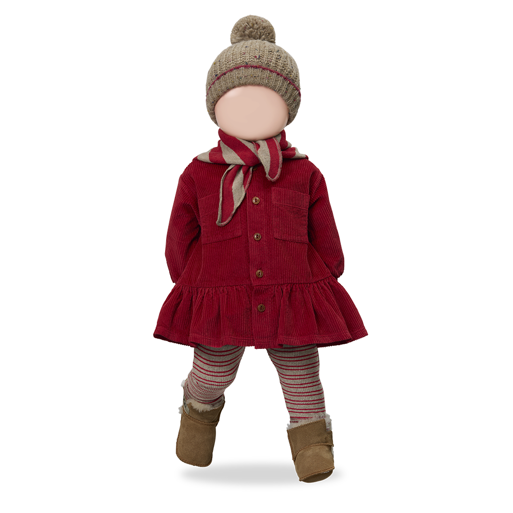 Devon pantalon flamma by Citron Grenadine, burgundy corduroy kids' pants
