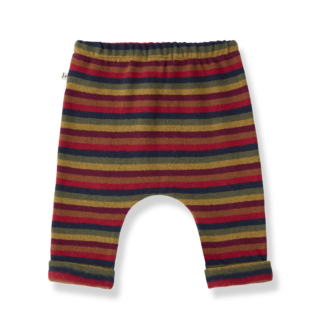 Pantalon nanaimo multicolore à rayures pour bébé, bas de pantalon Citron Grenadine