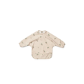 LIEWOOD Merle bib in peach sea-shell print, long-sleeve baby bib by Citron Grenadine
