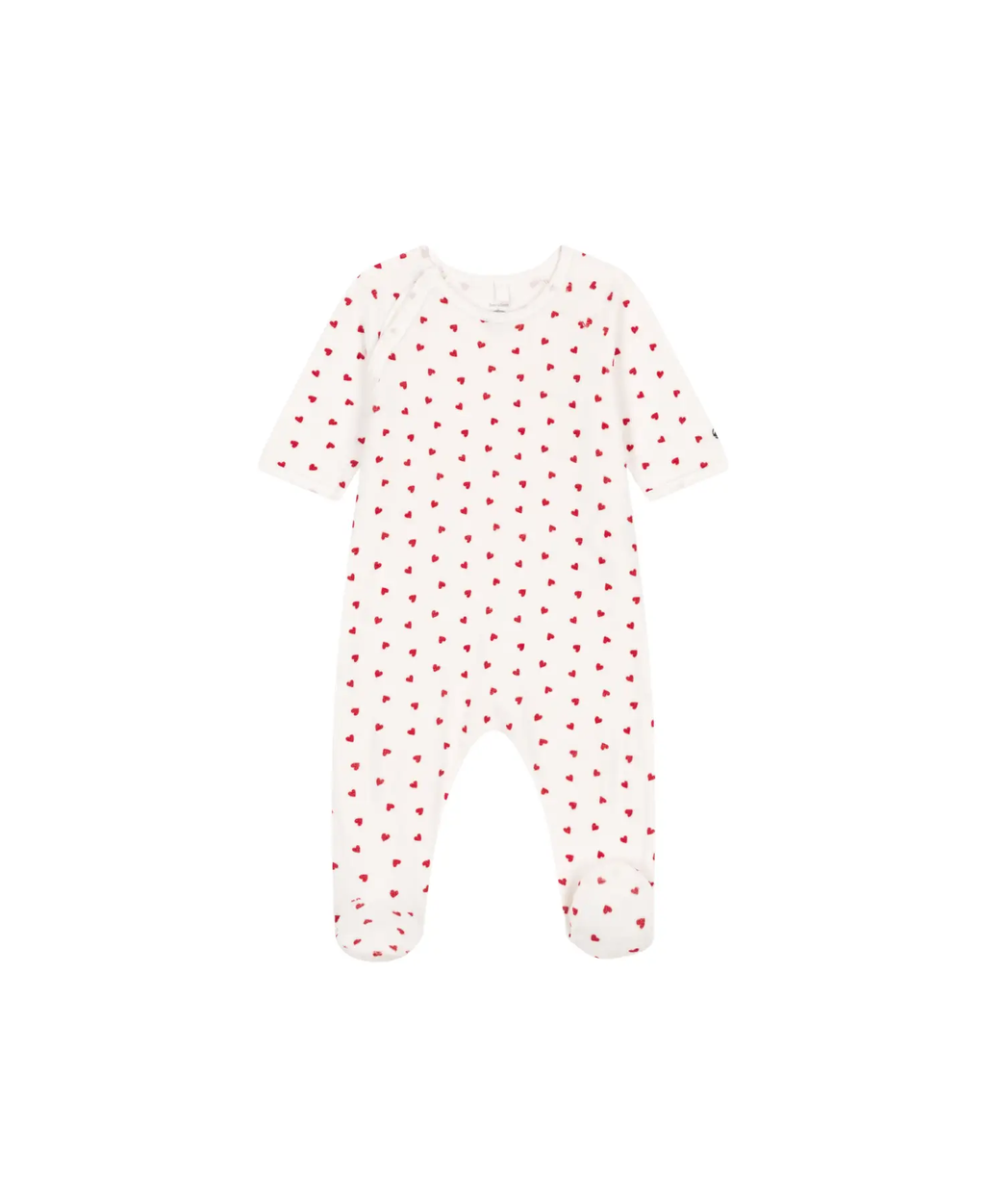 PETIT BATEAU pyjama en velours / coeur