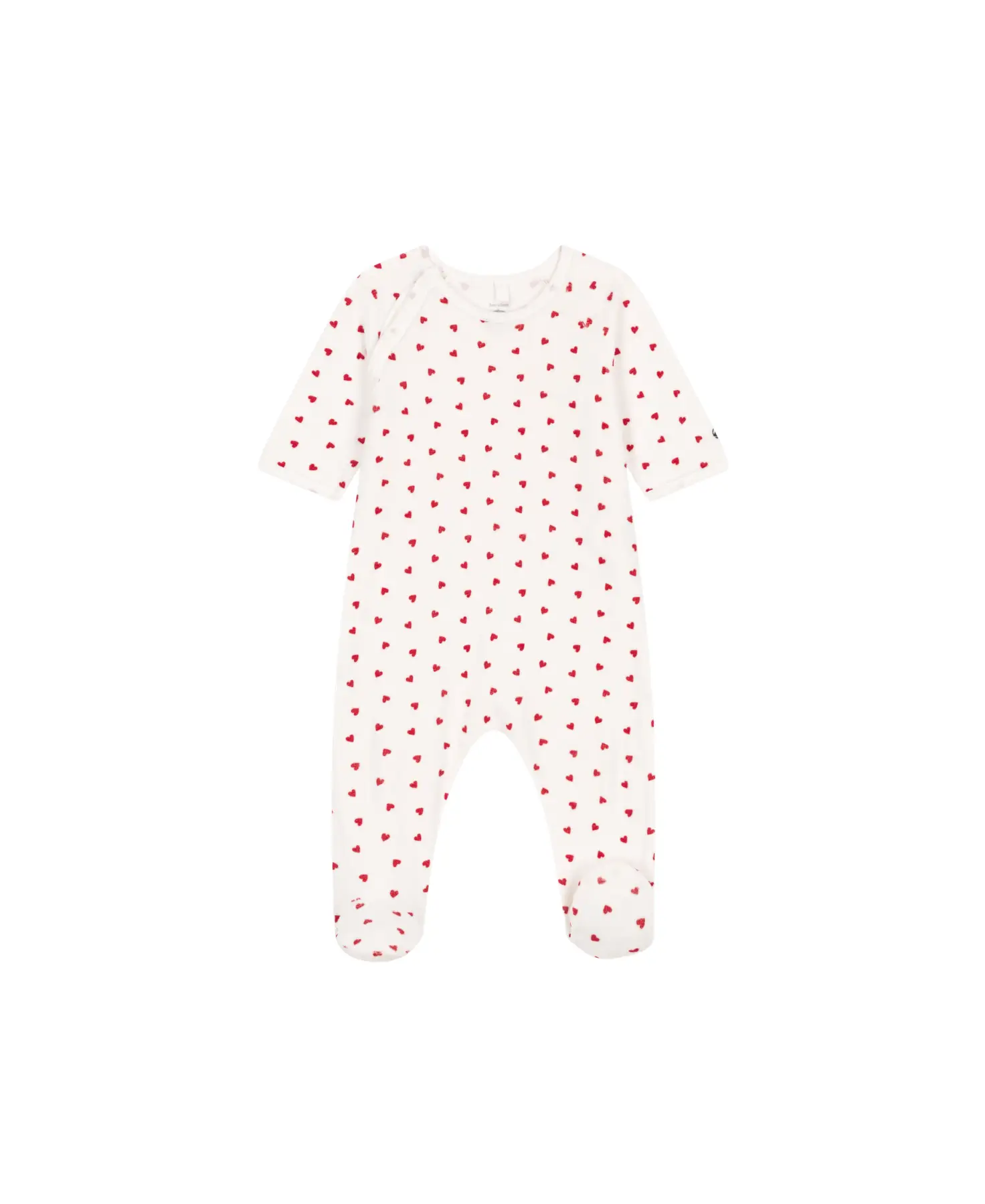 PETIT BATEAU pyjama en velours / coeur