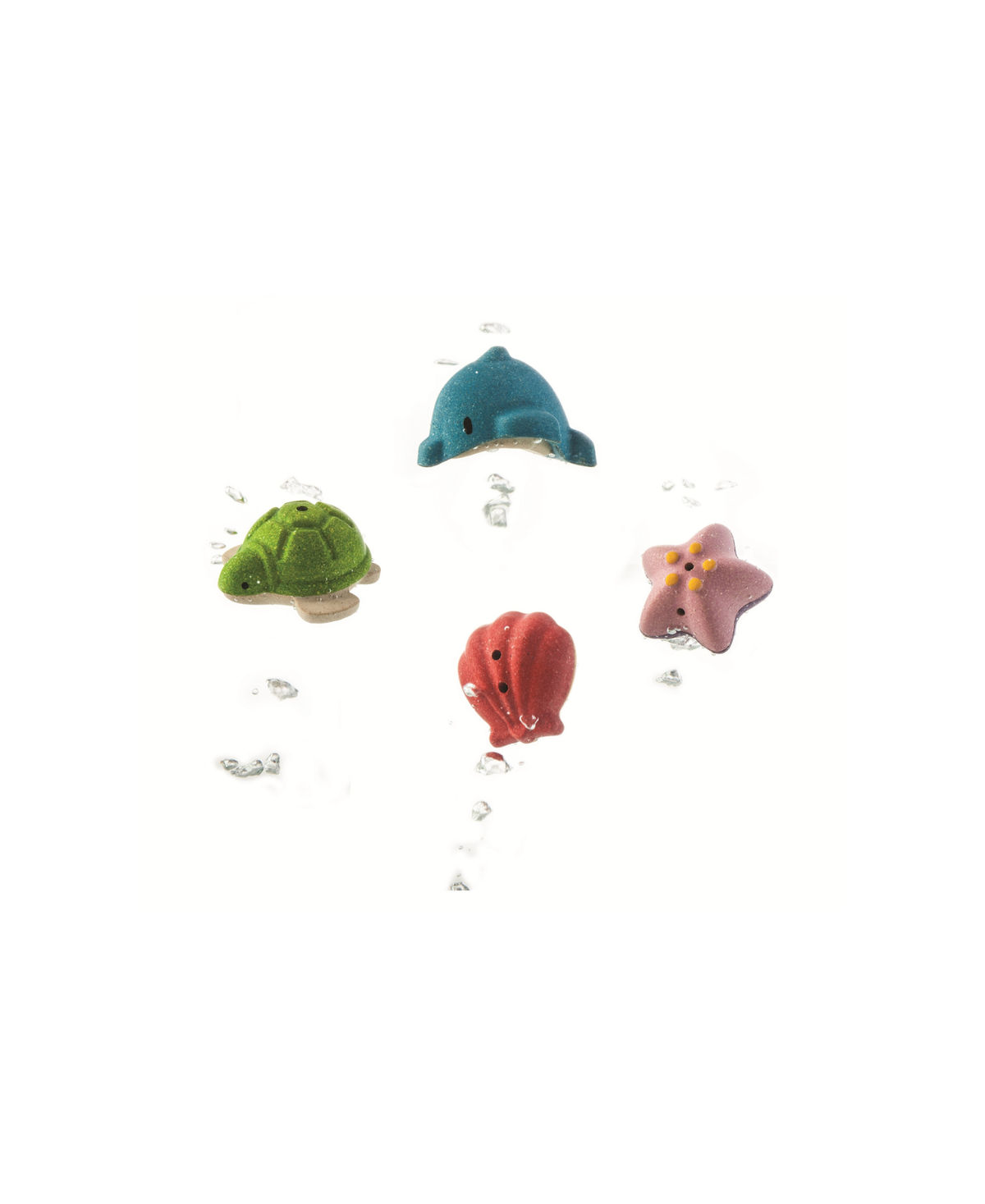 PLAN TOYS 4 animaux marins 4mois+