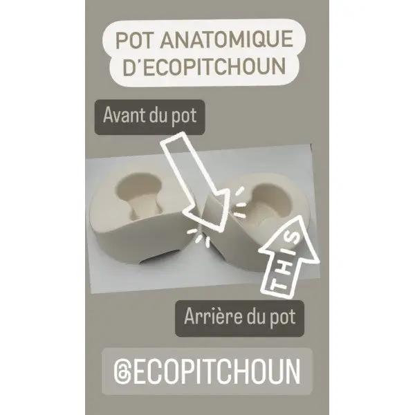 ECOPITCHOUN pot physiologique naturel, crème, hygiène personnelle, Citron Grenadine, 2 pièces