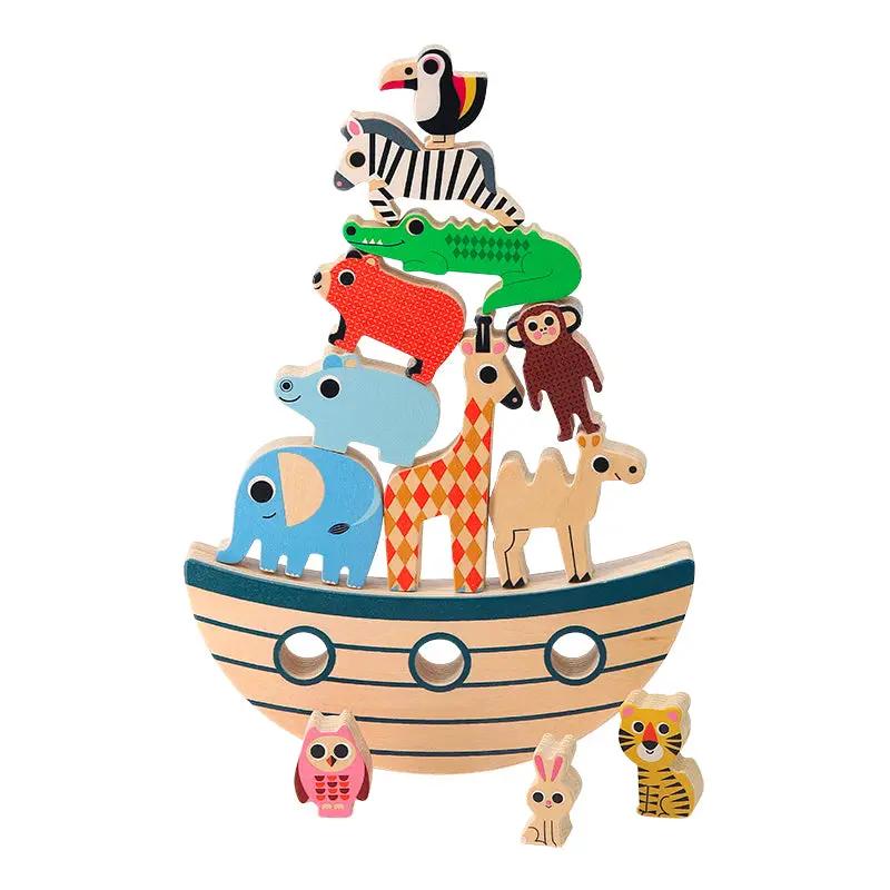 Jeu d'équilibre arche des animaux en bois pour enfants 4 ans+ Citron Grenadine