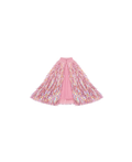 RATATAM cape holographique rose avec franges iridescentes, cape de déguisement Citron Grenadine