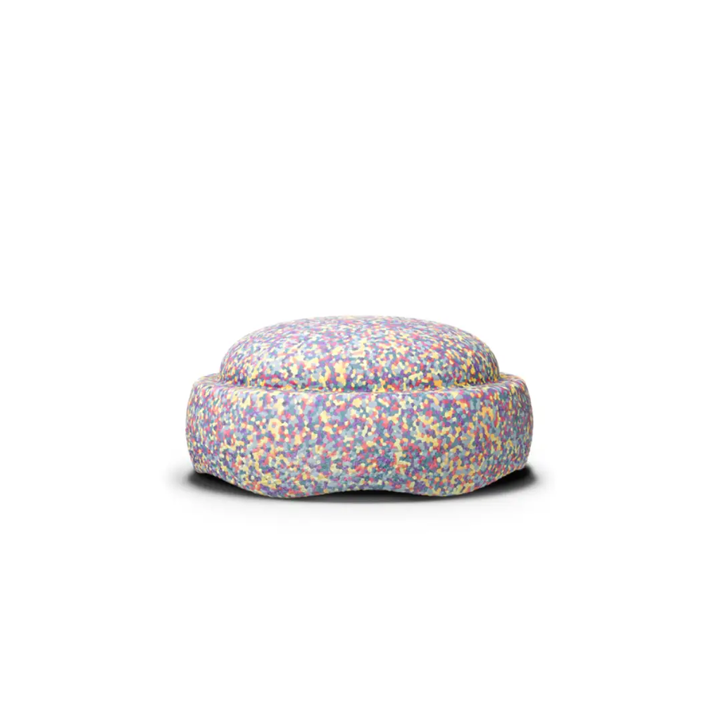 Stapelstein confetti pastel interlocking blocks, two-piece set, Citron Grenadine.