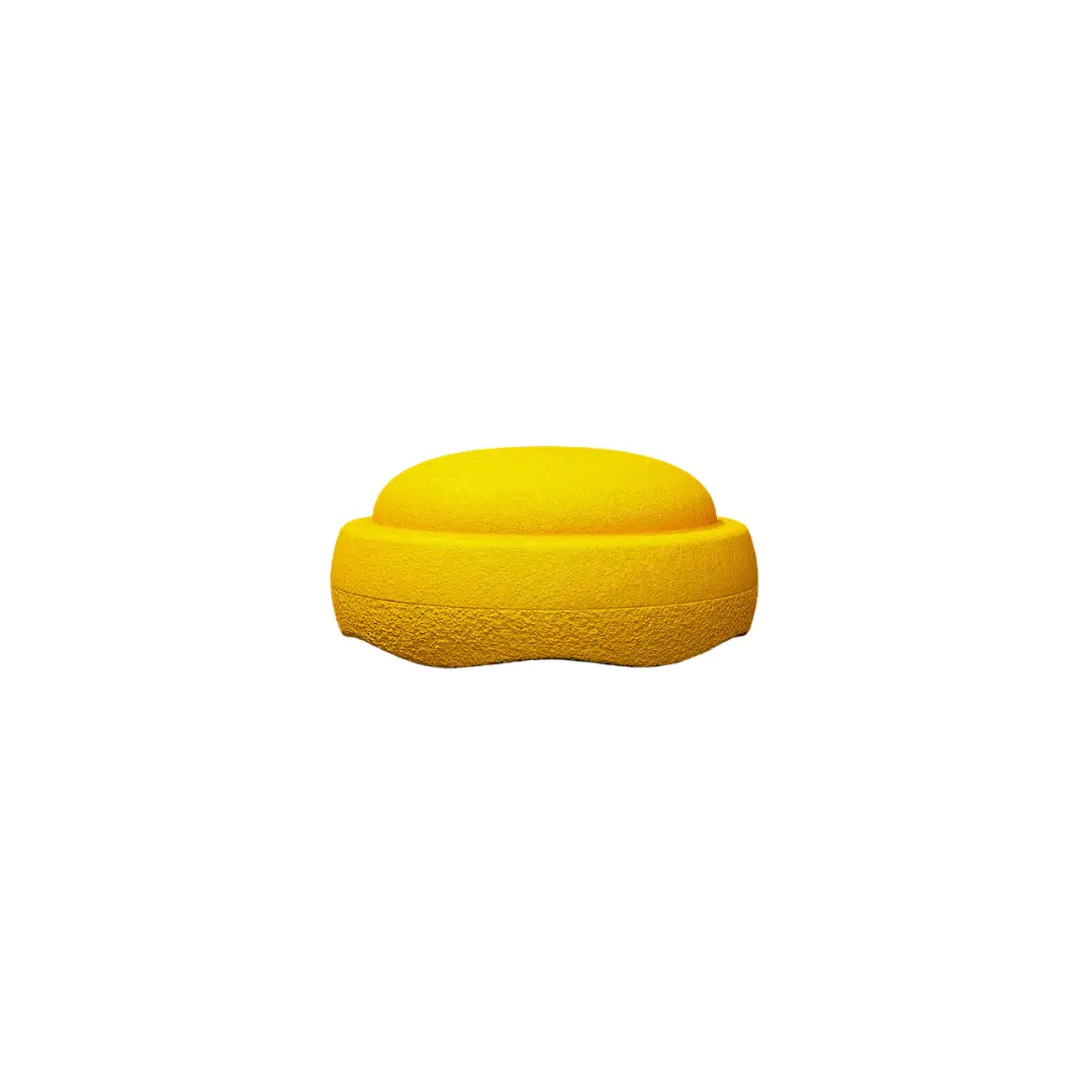 Stapelstein yellow classic interlocking block by Citron Grenadine