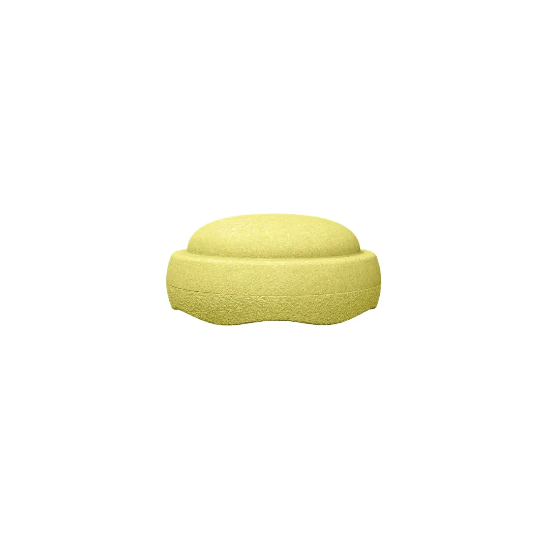 STAPELSTEIN interlocking block in pastel yellow foam texture