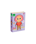 VILAC Jade à habiller puzzle en bois - boîte violette avec princesse, 2+ ans, 6x3 pièces