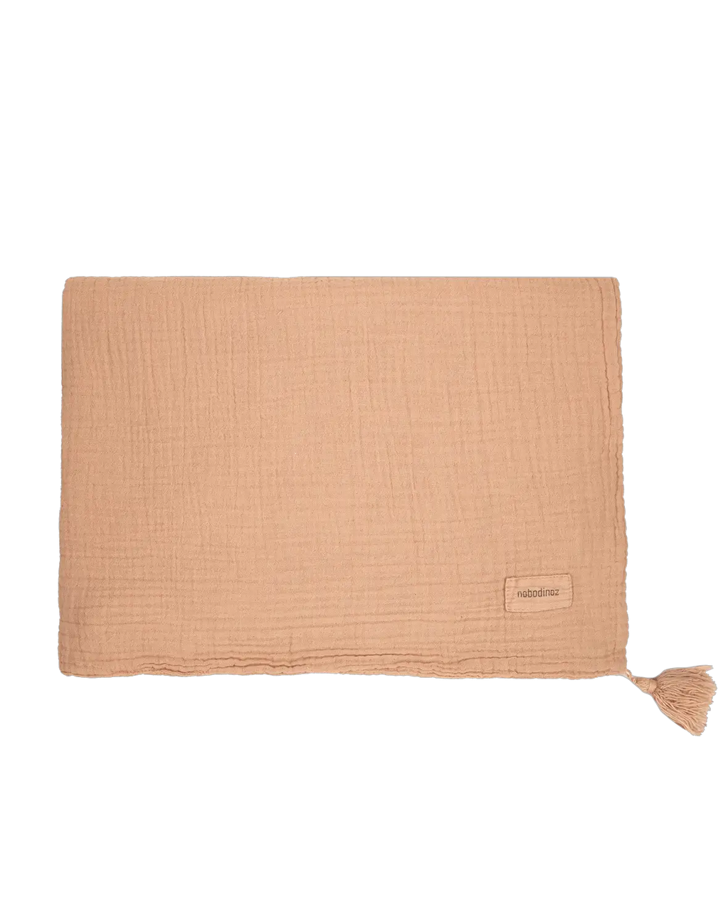 NOBODINOZ Couverture en double gaze de coton wabi-sabi / powder by Citron Grenadine