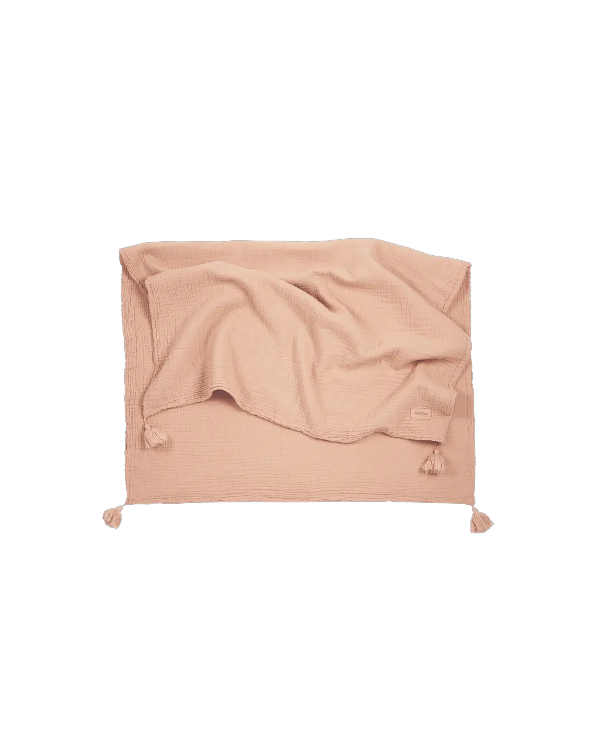 NOBODINOZ Couverture en double gaze de coton wabi-sabi / powder by Citron Grenadine